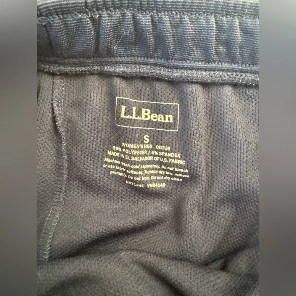 LL Bean Womens Stretch Jersey Mini Skirt Blue Classic Cotton Size S